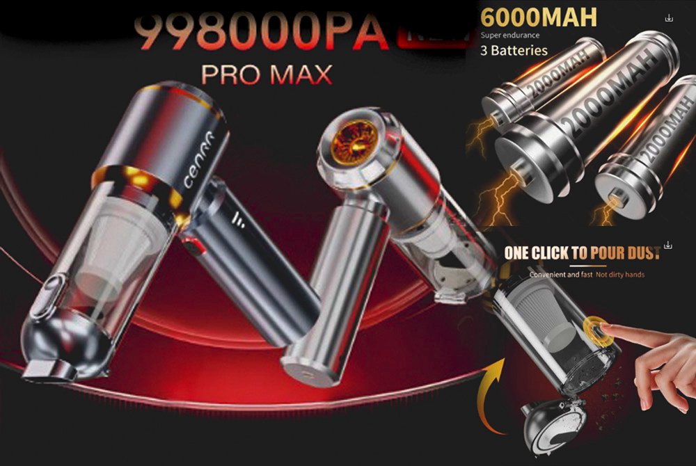 Strong Suction Cordless Car Vacuum Cleaner Handheld Portable Wireless Auto Interior Cleaning Machine