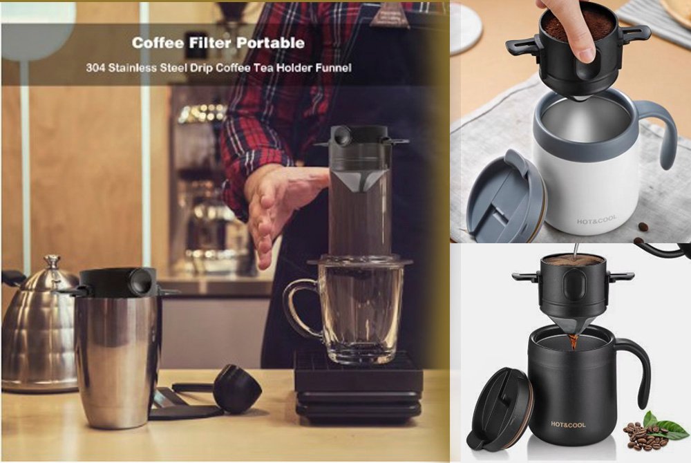 Travel Friendly 304 Stainless Steel Coffee Dripper